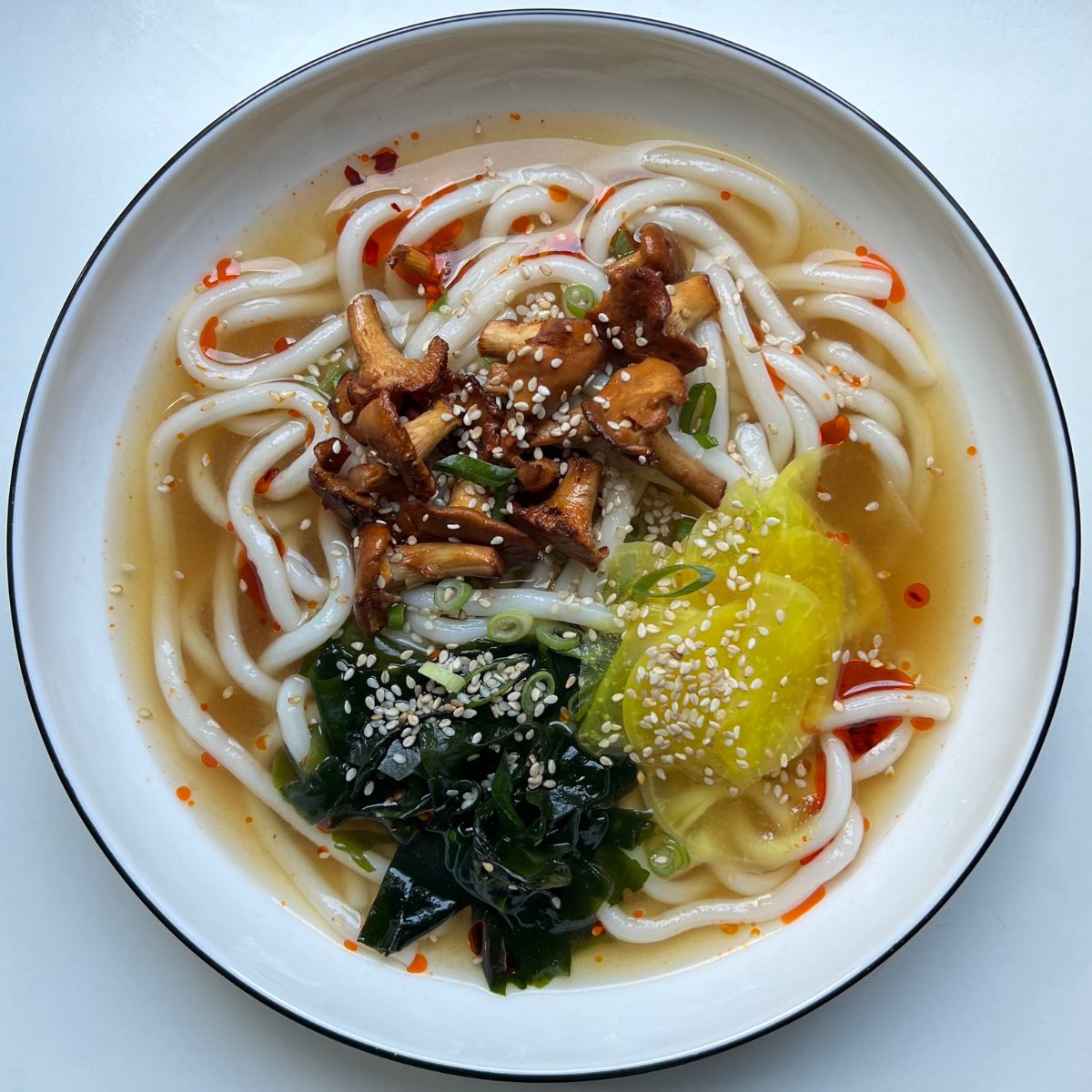 Chantarelle Noodle Soup