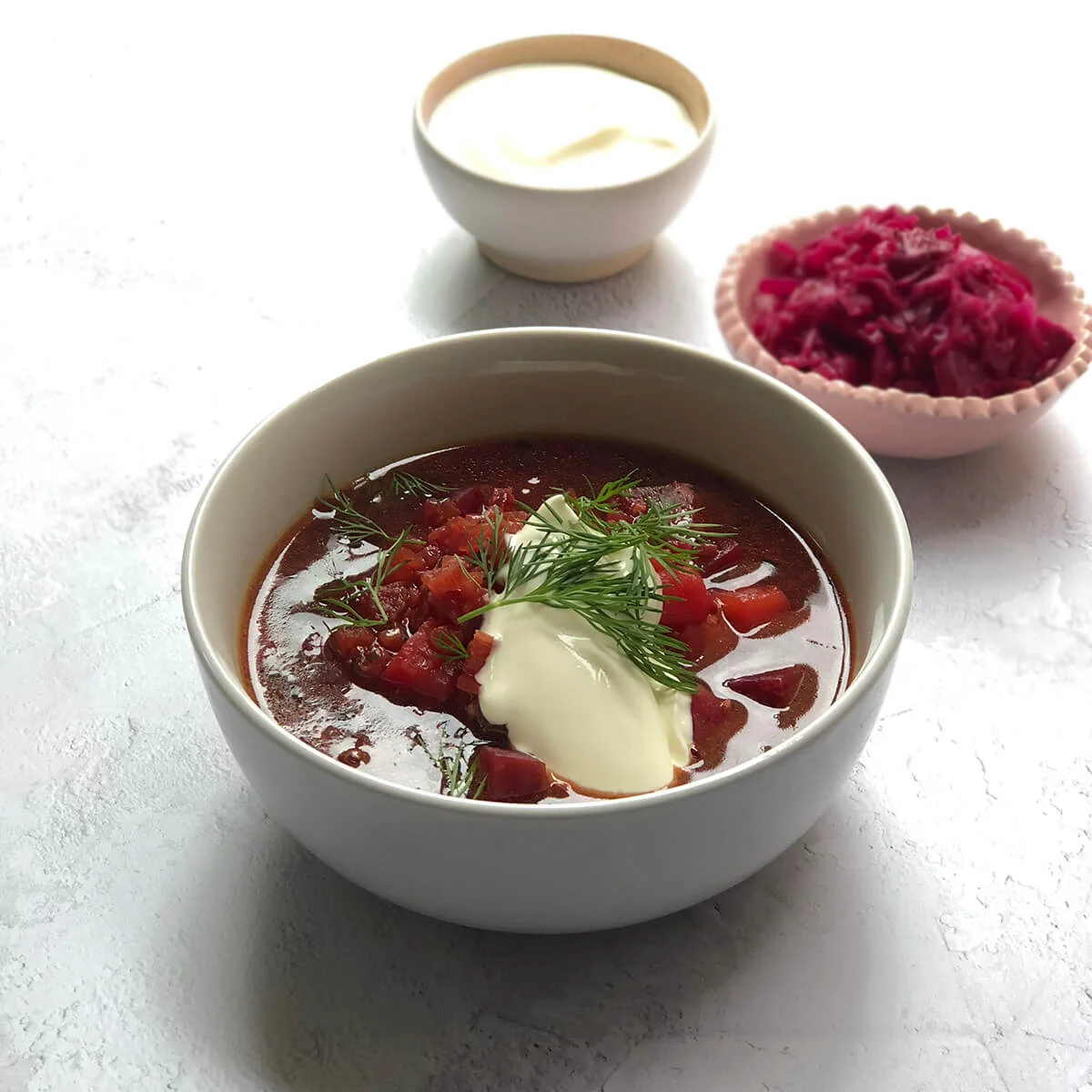 Beetroot & Beef Broth Borscht