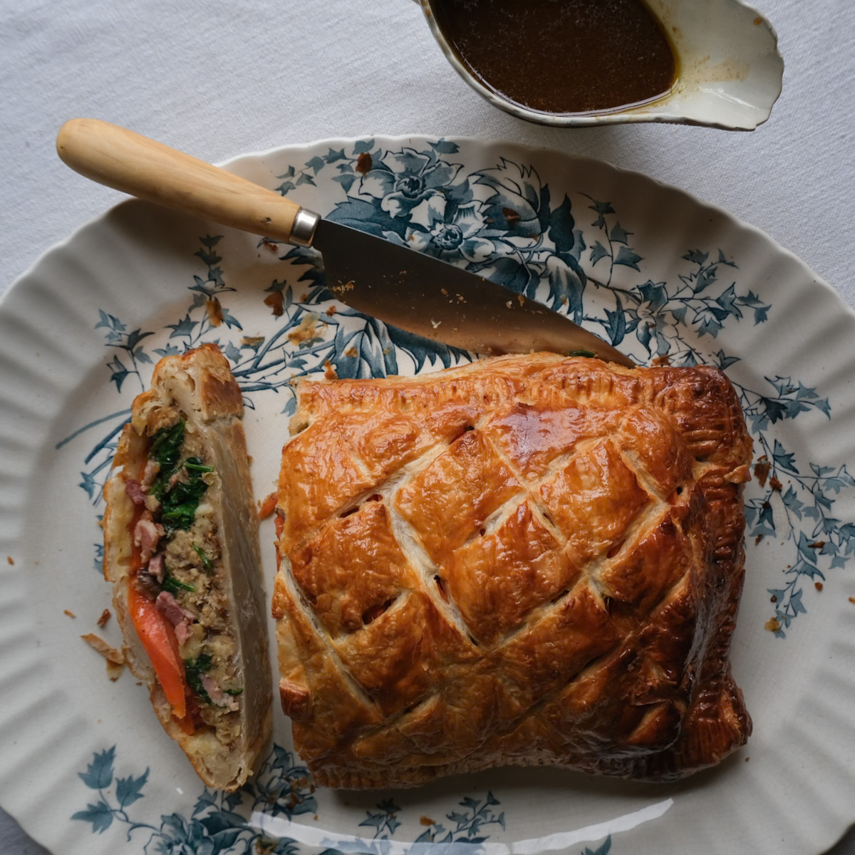 Winter Wellington with Beef Gravy