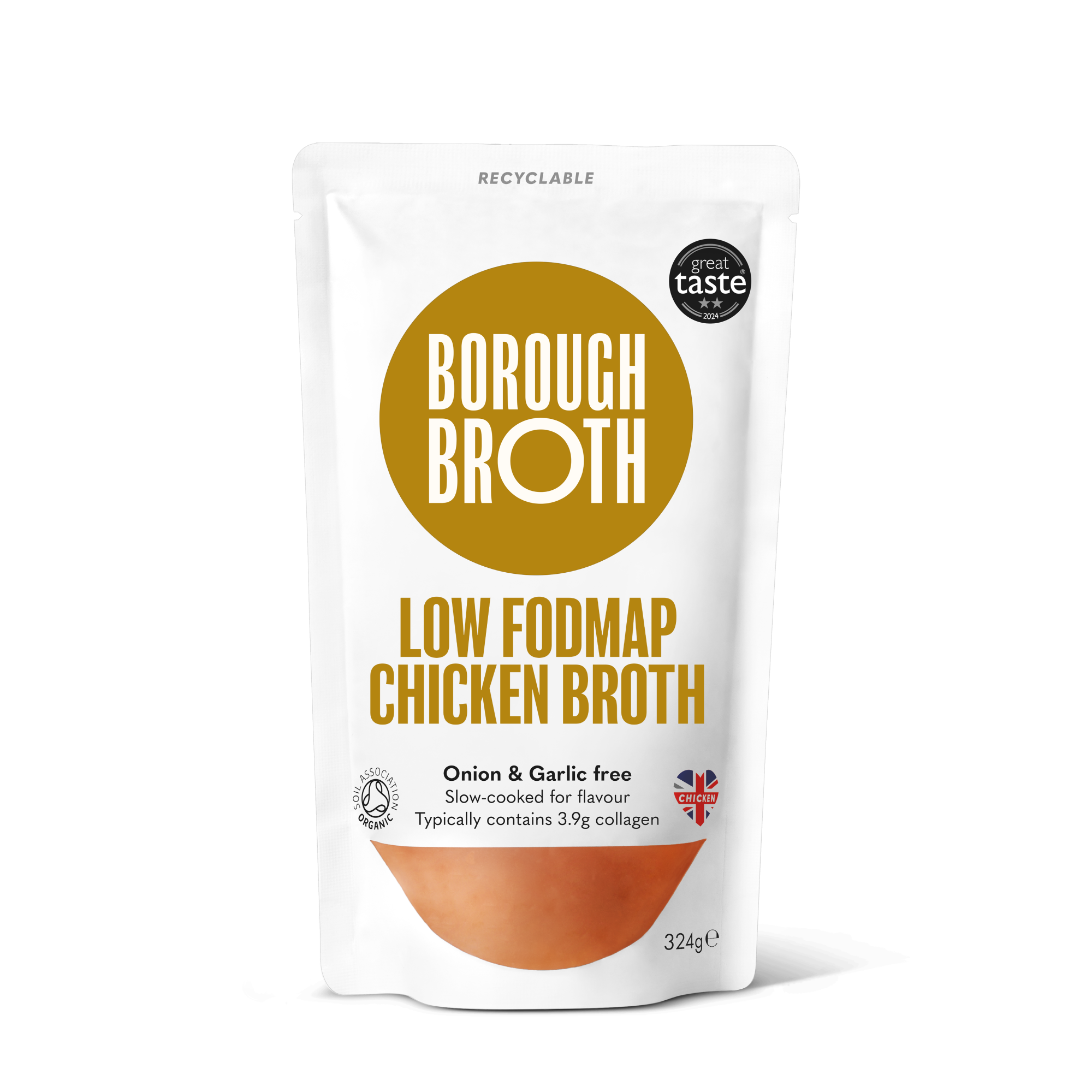 Organic Low FODMAP Chicken Bone Broth