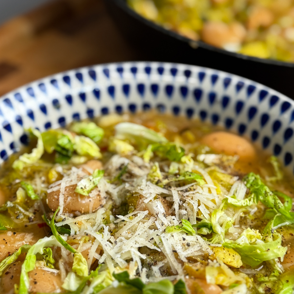 Brothy Beans and Sprouts 