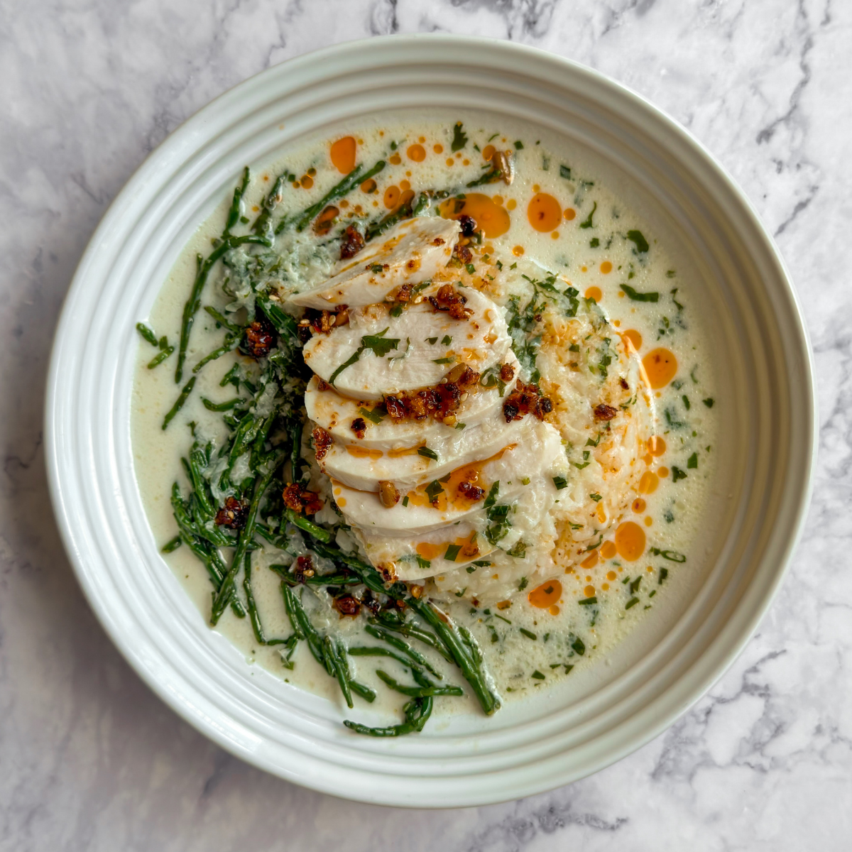 Brothy Coconut Chicken and Rice