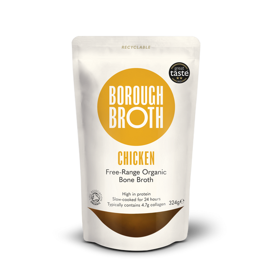 Free-Range Organic Chicken Bone Broth