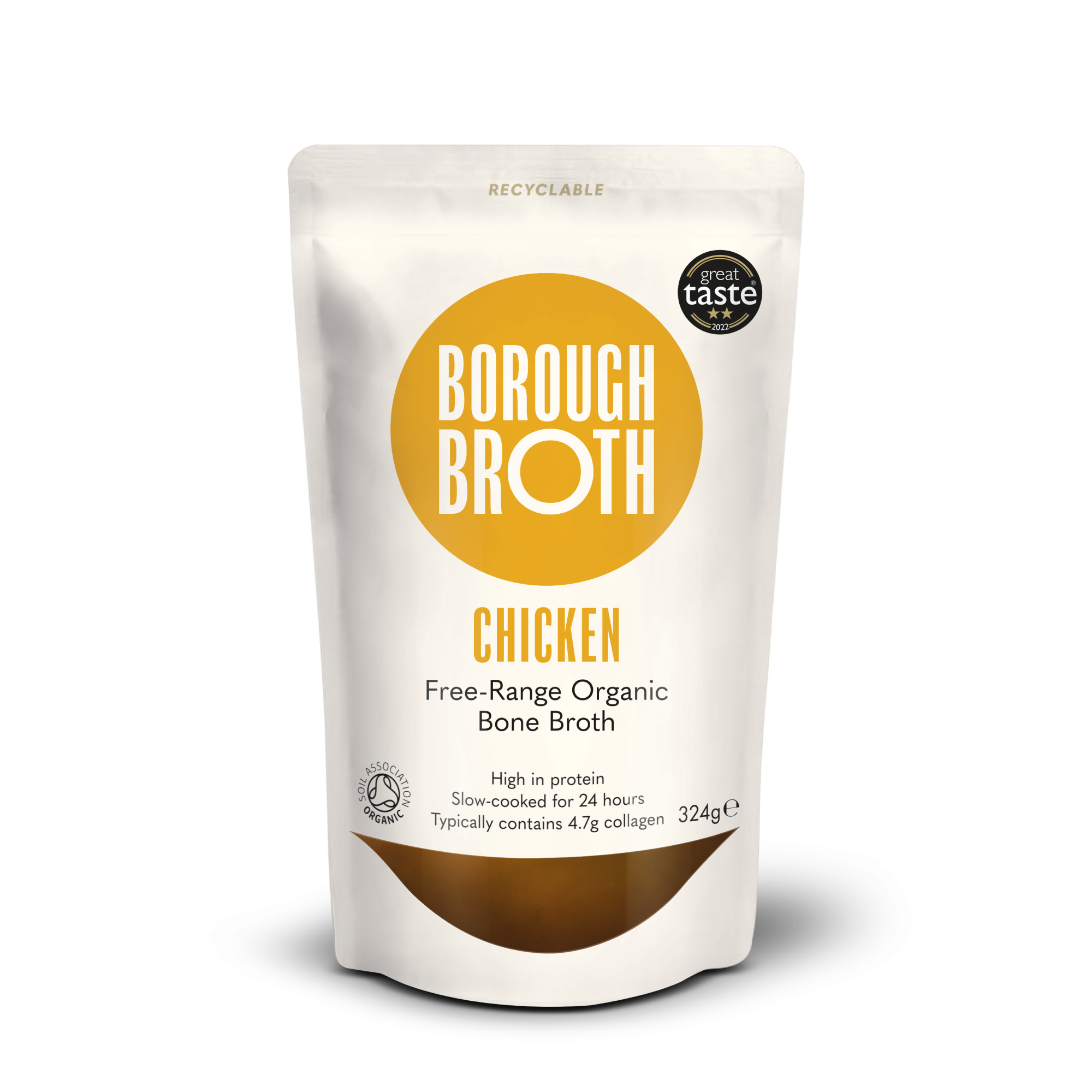 Free-Range Organic Chicken Bone Broth