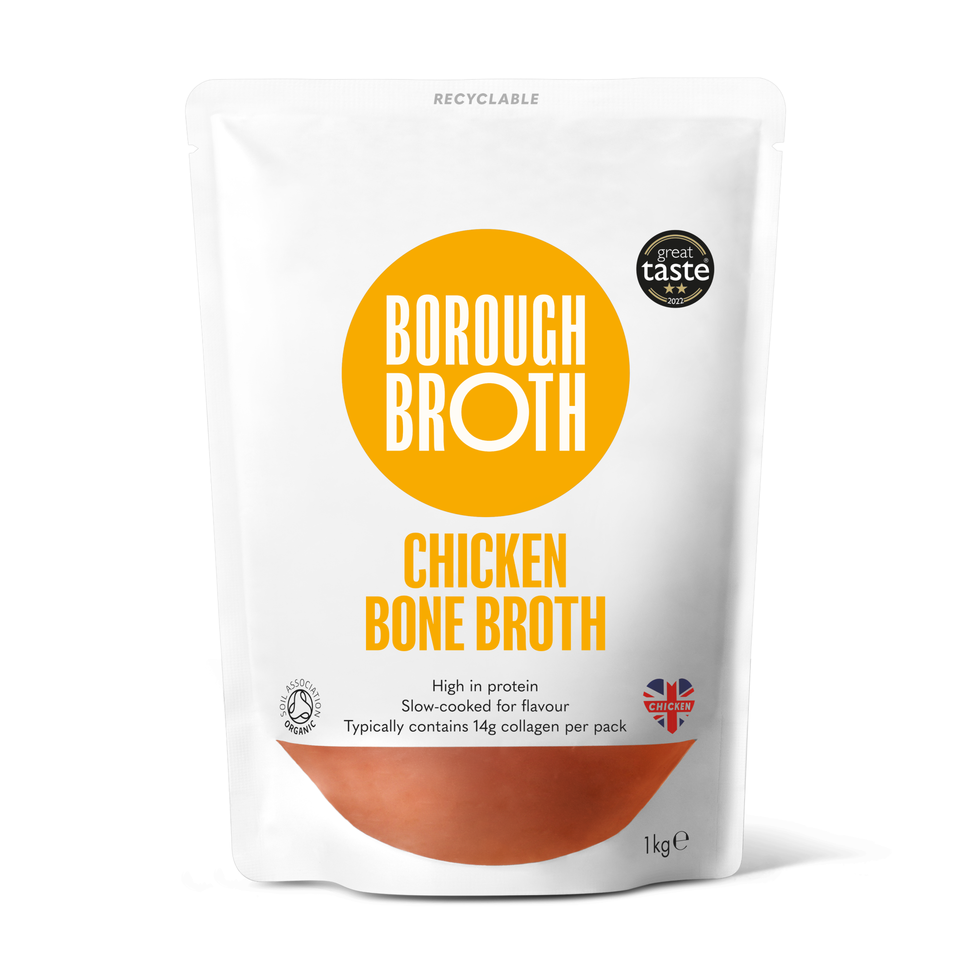 Free-Range Organic Chicken Bone Broth - LARGE PACK