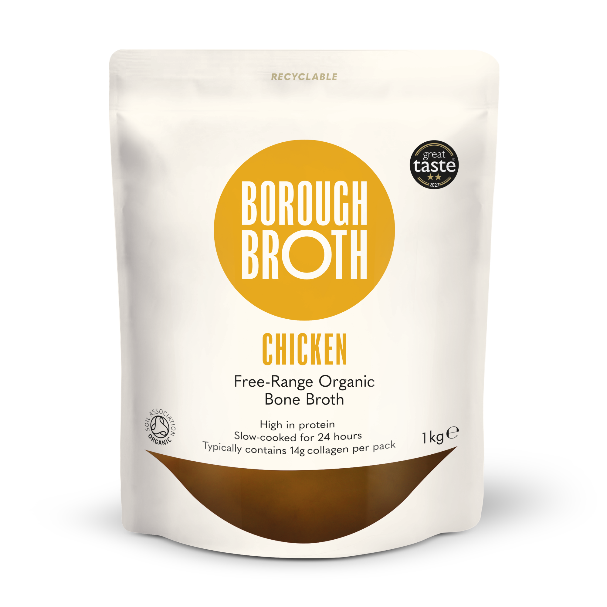 Free-Range Organic Chicken Bone Broth - LARGE PACK