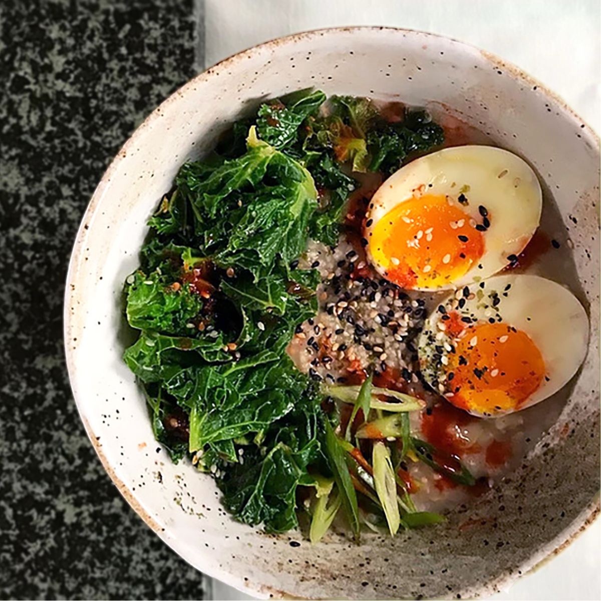 Kale and Miso Porridge 