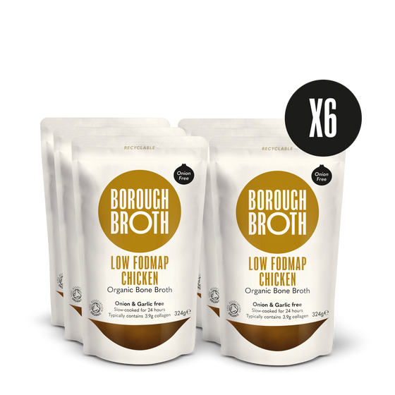 Organic Low FODMAP Chicken Bone Broth  x 6