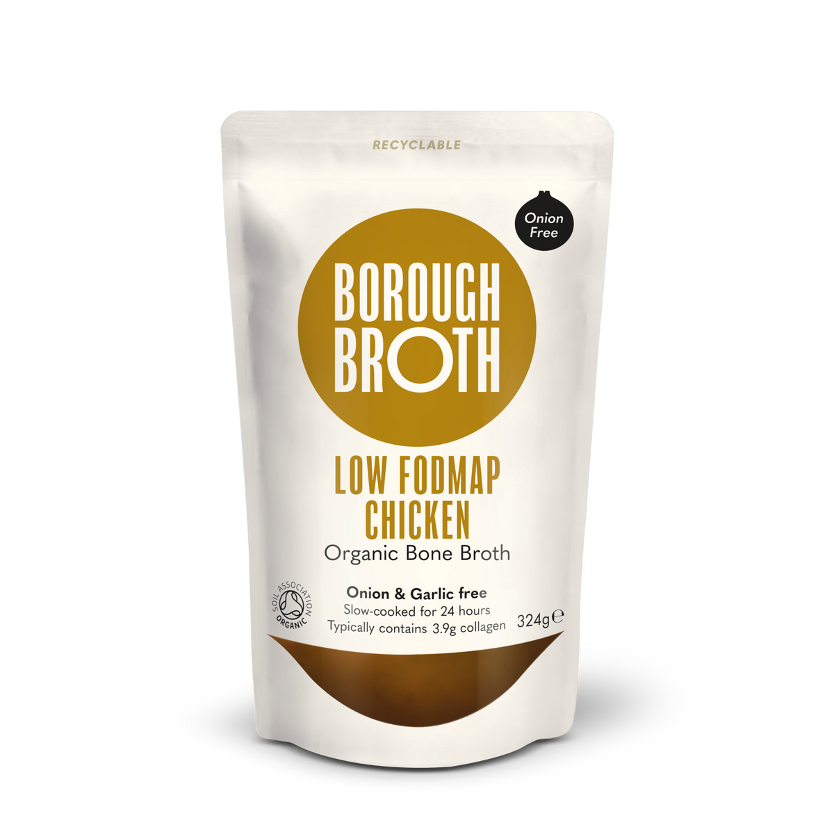 Organic Low FODMAP Chicken Bone Broth Borough Broth